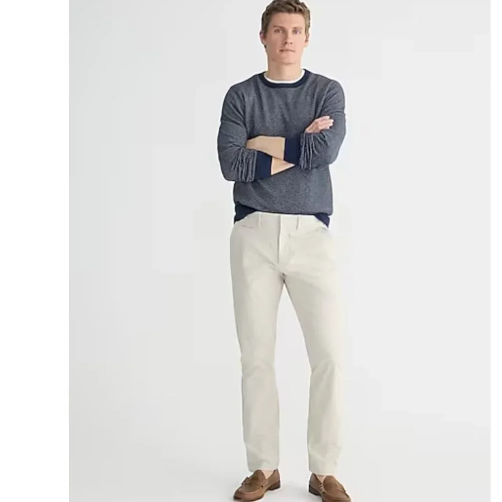 NWOT J. Crew 770 Straight Fit Tech Pants Stone Sz 34 x 32
